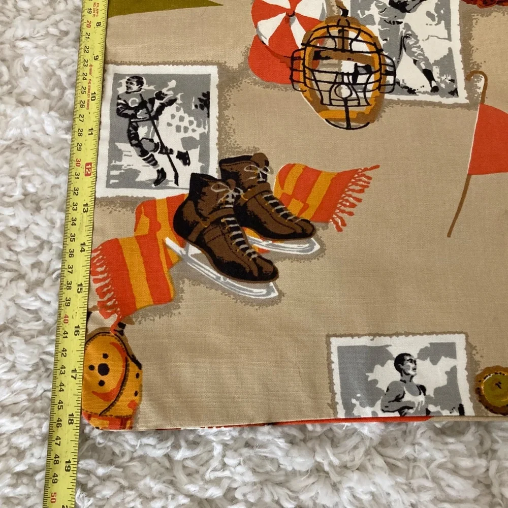 Vintage Sports themed pillow cover case